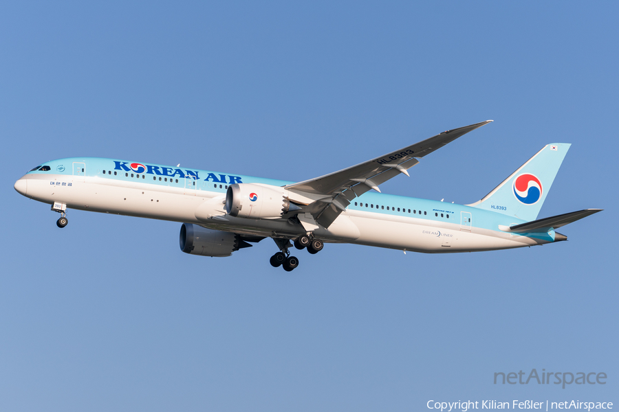 Korean Air Boeing 787-9 Dreamliner (HL8393) | Photo 678696
