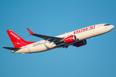 Eastar Jet Boeing 737-8 MAX (HL8541) at  Seoul - Incheon International, South Korea