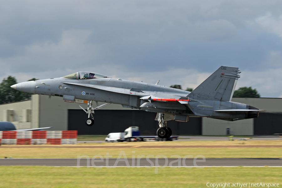 Finnish Air Force McDonnell Douglas F/A-18C Hornet (HN-406) | Photo 354866