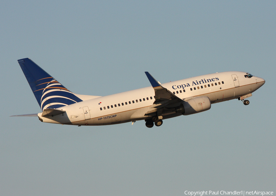 Copa Airlines Boeing 737-7V3 (HP-1375CMP) | Photo 490488