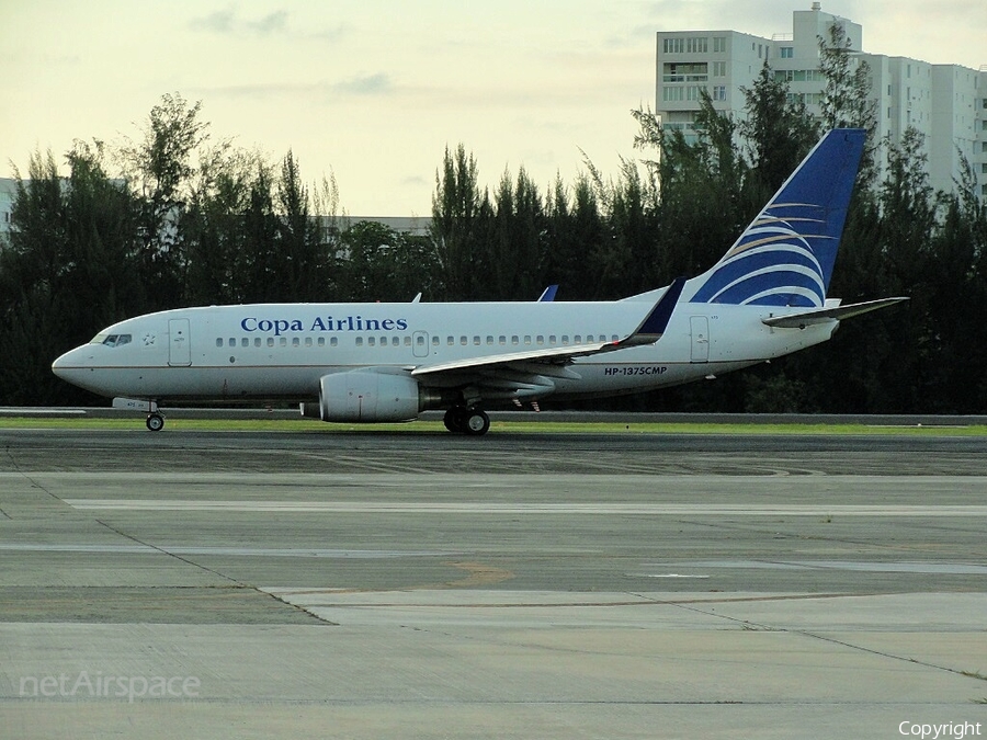 Copa Airlines Boeing 737-7V3 (HP-1375CMP) | Photo 81817
