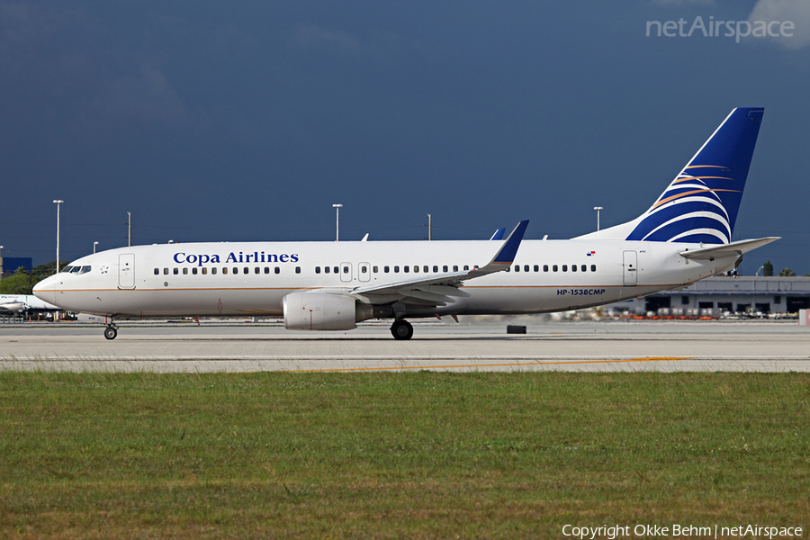 Copa Airlines Boeing 737-8V3 (HP-1538CMP) | Photo 39003