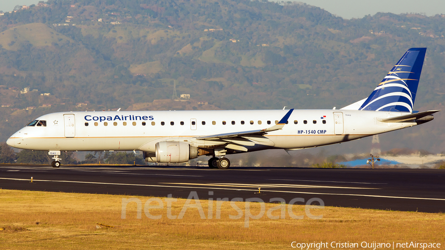 Copa Airlines Embraer ERJ-190AR (ERJ-190-100IGW) (HP-1540CMP) | Photo 146826
