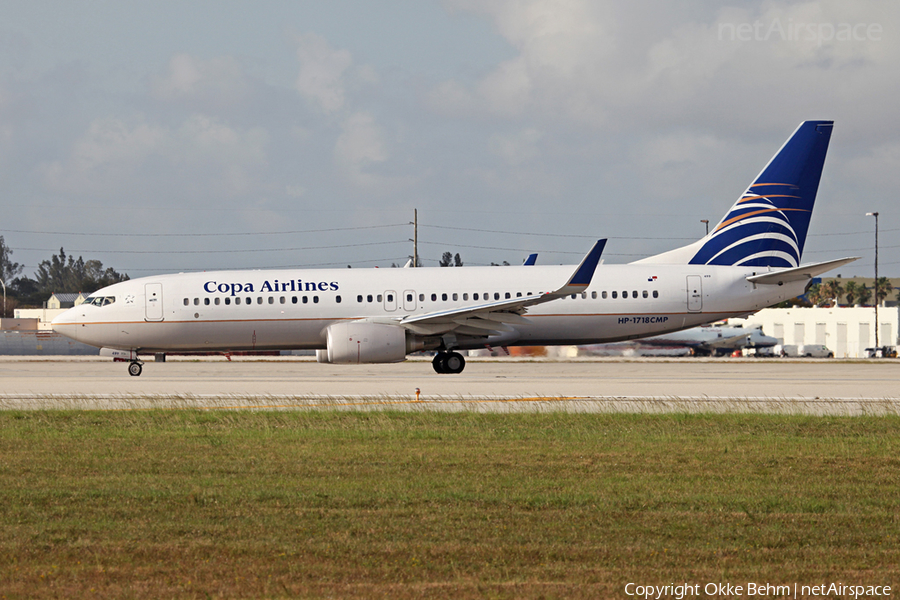 Copa Airlines Boeing 737-8V3 (HP-1718CMP) | Photo 39004