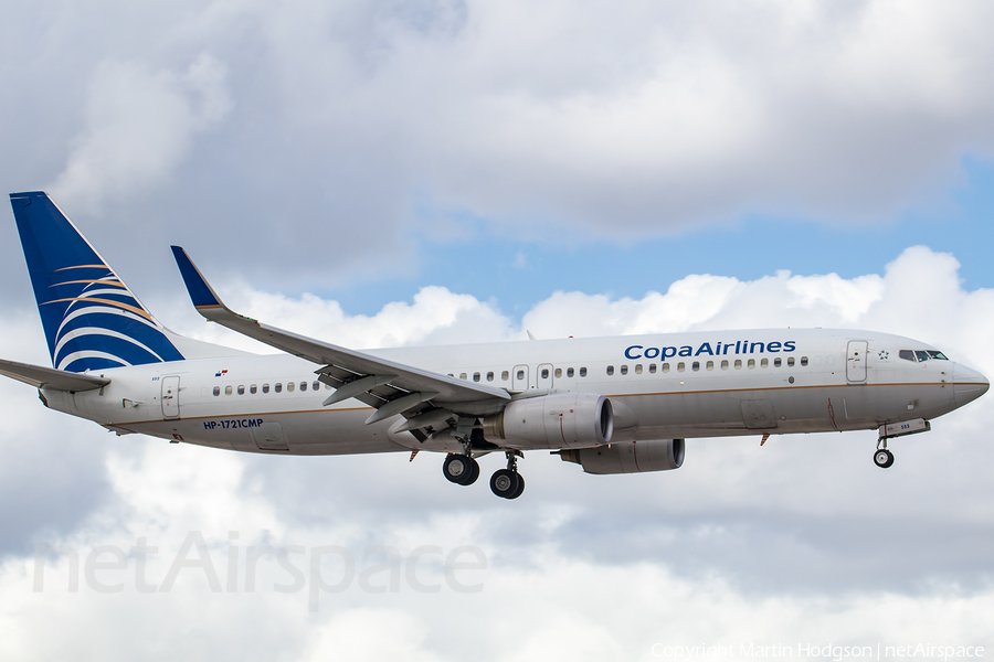 Copa Airlines Boeing 737-8V3 (HP-1721CMP) | Photo 307863