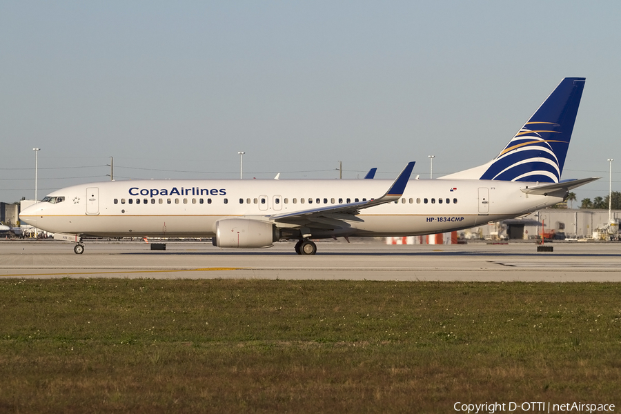 Copa Airlines Boeing 737-8V3 (HP-1834CMP) | Photo 430273