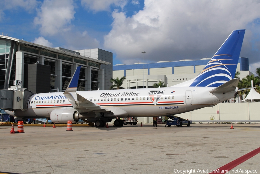 Copa Airlines Boeing 737-8V3 (HP-1839CMP) | Photo 206055