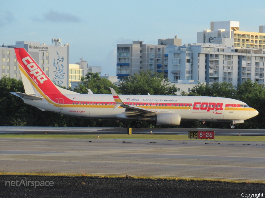 Copa Airlines Boeing 737-8V3 (HP-1841CMP) | Photo 536803