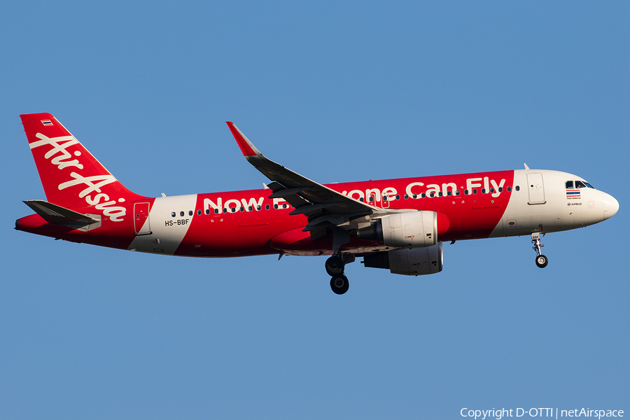 Thai AirAsia Airbus A320-216 (HS-BBF) | Photo 286950