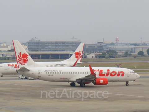 Thai Lion Air Boeing 737-8GP (HS-LGI) at  Bangkok - Don Mueang International, Thailand