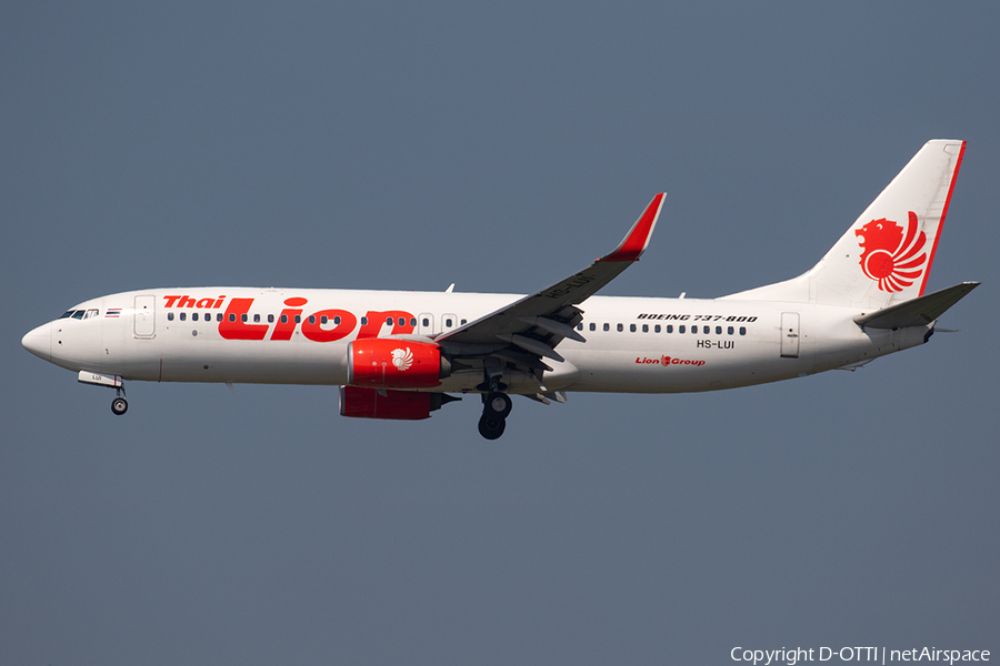 Thai Lion Air Boeing 737-8GP (HS-LUI) | Photo 286377