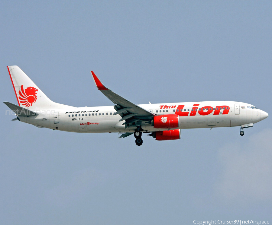 Thai Lion Air Boeing 737-8GP (HS-LUJ) | Photo 348099
