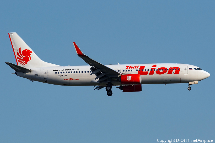 Thai Lion Air Boeing 737-8GP (HS-LUO) | Photo 286953