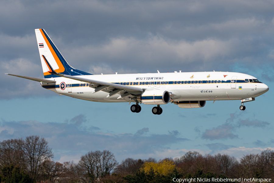 Royal Thai Air Force Boeing 737-8Z6(BBJ2) (HS-MVS) | Photo 377954