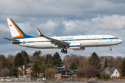 Royal Thai Air Force Boeing 737-8Z6(BBJ2) (HS-MVS) at  Hamburg - Fuhlsbuettel (Helmut Schmidt), Germany