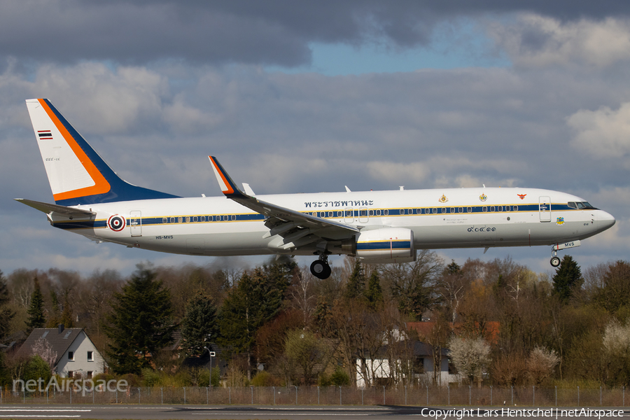 Royal Thai Air Force Boeing 737-8Z6(BBJ2) (HS-MVS) | Photo 377989