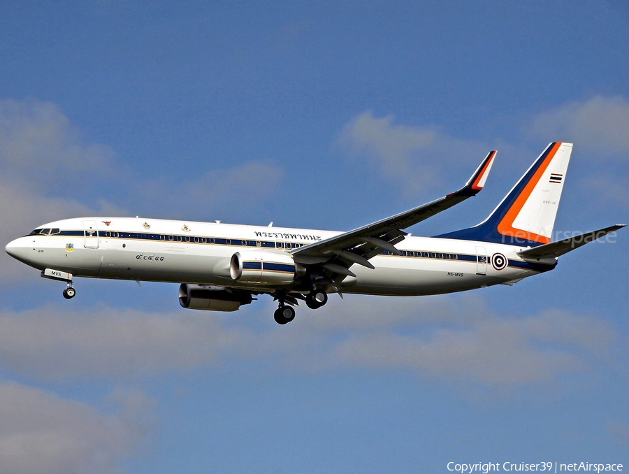 Royal Thai Air Force Boeing 737-8Z6(BBJ2) (HS-MVS) | Photo 388030