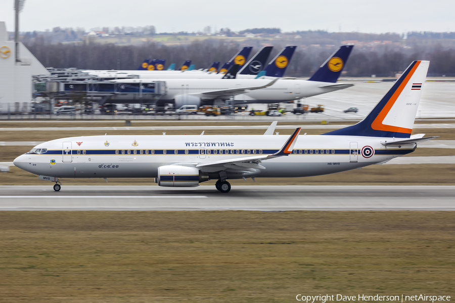 Royal Thai Air Force Boeing 737-8Z6(BBJ2) (HS-MVS) | Photo 374412