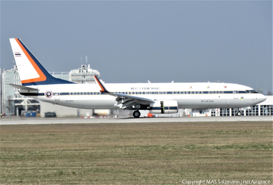 Royal Thai Air Force Boeing 737-8Z6(BBJ2) (HS-MVS) | Photo 378115