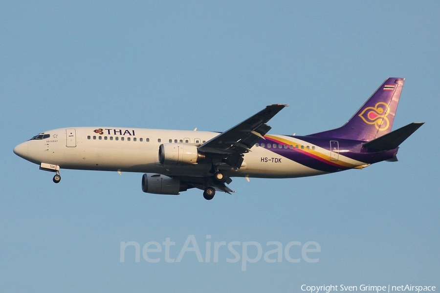 Thai Airways International Boeing 737-4D7 (HS-TDK) | Photo 10694
