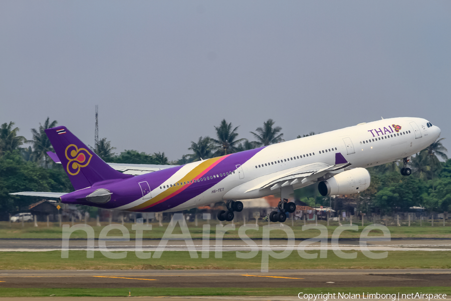 Thai Airways International Airbus A330-343X (HS-TET) | Photo 370694