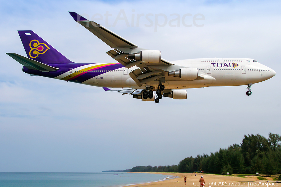 Thai Airways International Boeing 747-4D7 (HS-TGF) | Photo 135056