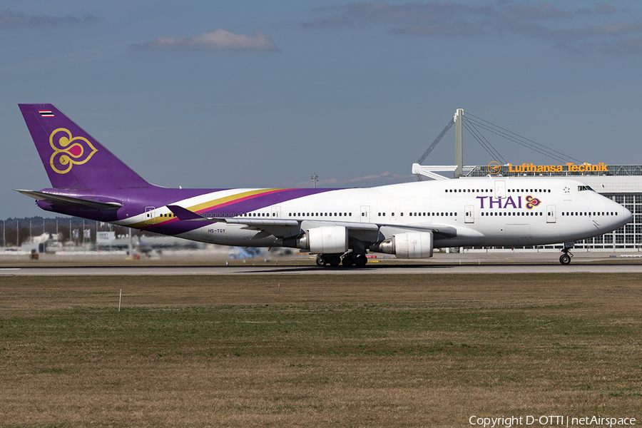 Thai Airways International Boeing 747-4D7 (HS-TGY) | Photo 154069