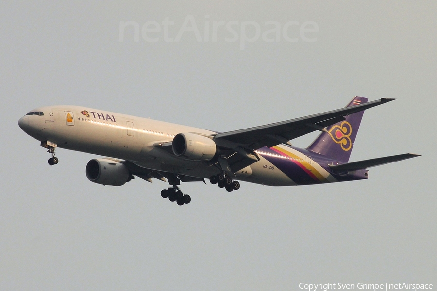 Thai Airways International Boeing 777-2D7 (HS-TJB) | Photo 21196