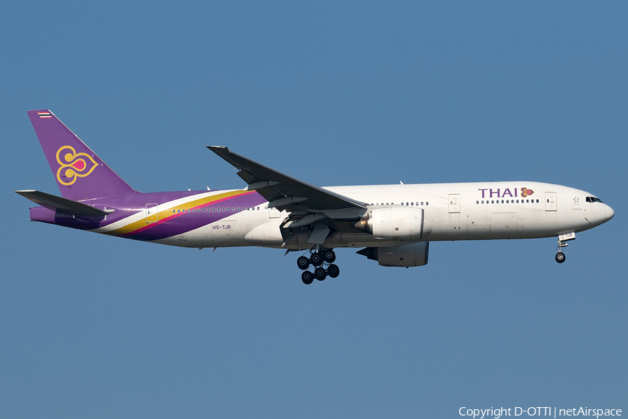 Thai Airways International Boeing 777-2DZ(ER) (HS-TJR) | Photo 285524