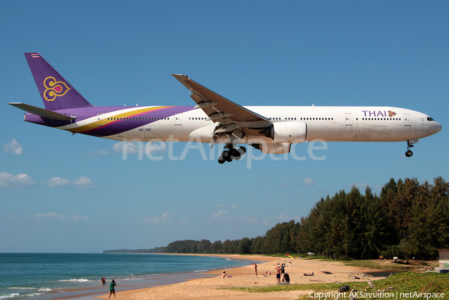 Thai Airways International Boeing 777-3D7 (HS-TKB) | Photo 110333