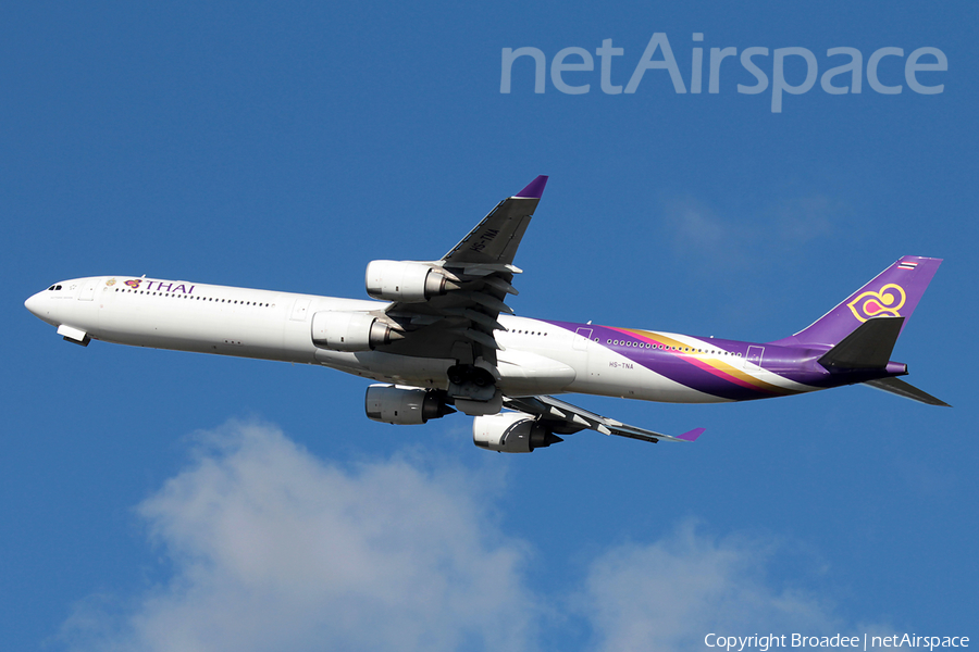 Thai Airways International Airbus A340-642 (HS-TNA) | Photo 13203