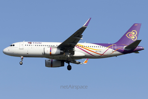 Thai Airways International Airbus A320-232 (HS-TXQ) at  Singapore - Changi, Singapore