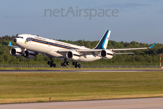 Royal Thai Air Force Airbus A340-541 (HS-TYV) at  Hamburg - Fuhlsbuettel (Helmut Schmidt), Germany