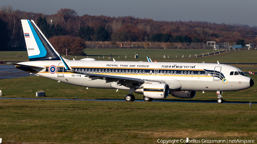 Royal Thai Air Force Airbus A320-214(CJ) Prestige (HS-TYW) | Photo 413065