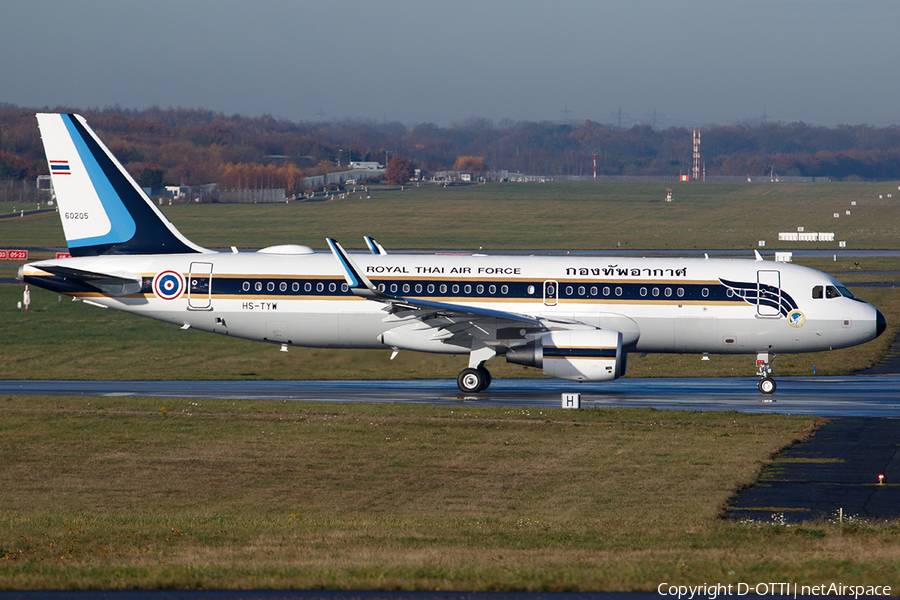 Royal Thai Air Force Airbus A320-214(CJ) Prestige (HS-TYW) | Photo 413076