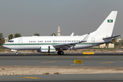 Royal Saudi Air Force Boeing 737-7DP(BBJ) (HZ-101) at  Dubai - International, United Arab Emirates