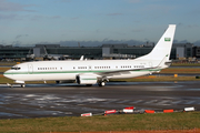 Royal Saudi Air Force Boeing 737-8DP(BBJ2) (HZ-102) at  London - Heathrow, United Kingdom