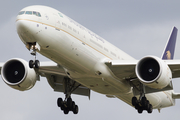 Saudi Arabian Airlines Boeing 777-368(ER) (HZ-AK19) at  London - Heathrow, United Kingdom