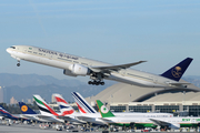 Saudi Arabian Airlines Boeing 777-368(ER) (HZ-AK21) at  Los Angeles - International, United States