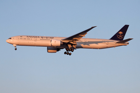 Saudi Arabian Airlines Boeing 777-368(ER) (HZ-AK22) at  Dubai - International, United Arab Emirates