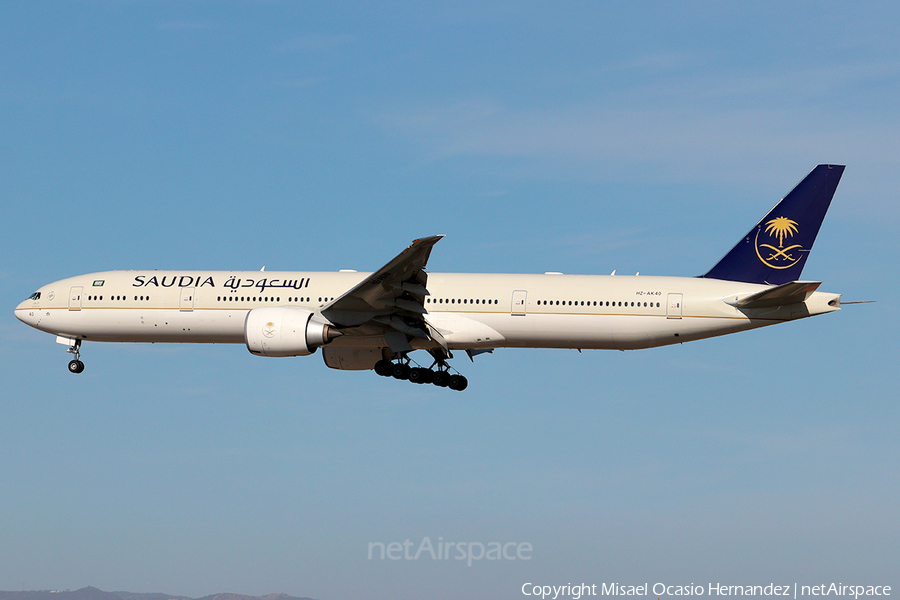 Saudi Arabian Airlines Boeing 777-3FG(ER) (HZ-AK40) | Photo 208035