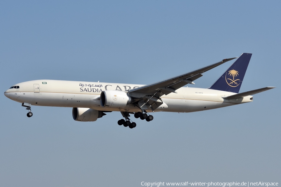 Saudi Arabian Cargo Boeing 777-FFG (HZ-AK72) | Photo 502970