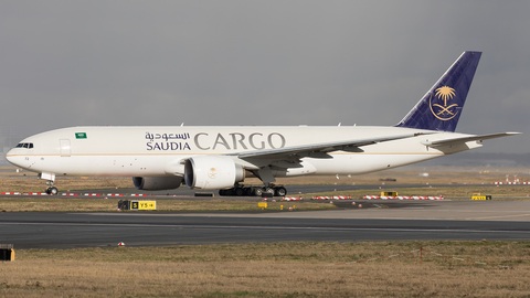Saudi Arabian Cargo Boeing 777-FFG (HZ-AK72) at  Frankfurt am Main, Germany