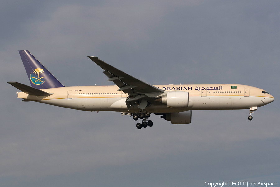 Saudi Arabian Airlines Boeing 777-268(ER) (HZ-AKF) | Photo 271786