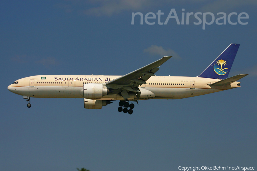 Saudi Arabian Airlines Boeing 777-268(ER) (HZ-AKK) | Photo 72222