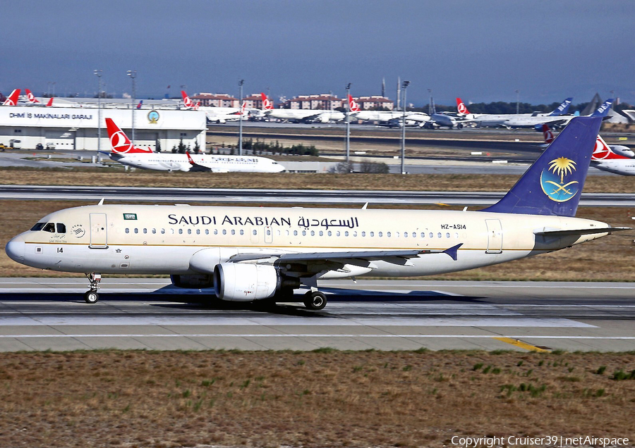 Saudi Arabian Airlines Airbus A320-214 (HZ-AS14) | Photo 194571