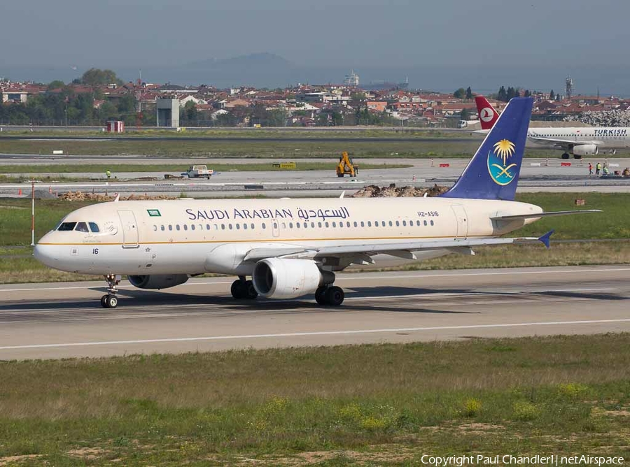 Saudi Arabian Airlines Airbus A320-214 (HZ-AS16) | Photo 75742