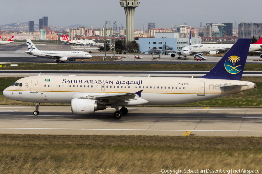 Saudi Arabian Airlines Airbus A320-214 (HZ-AS20) | Photo 171133