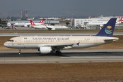 Saudi Arabian Airlines Airbus A320-212 (HZ-AS32) at  Istanbul - Ataturk, Turkey