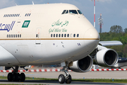 Saudi Arabian Royal Flight Boeing 747-3G1 (HZ-HM1A) at  Hamburg - Fuhlsbuettel (Helmut Schmidt), Germany